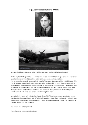 A preview of a PDF biography for Blackett, Jack